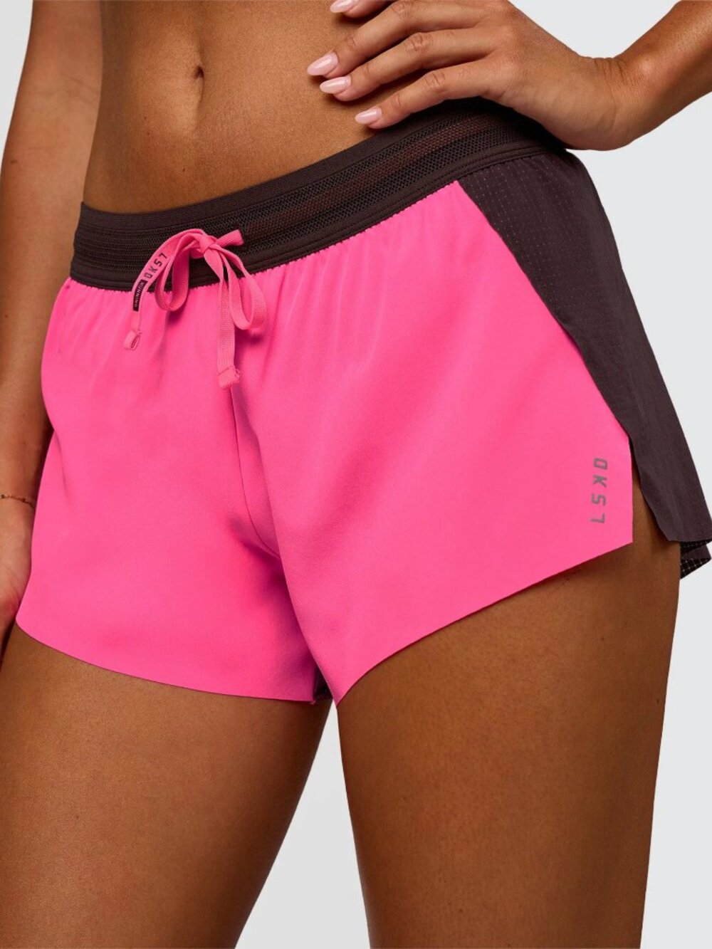 LSKD Accelerate 3" Mid Rise Running Short Plum Sugar sold out pink purple Small